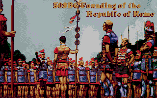 Fighting for Rome (DOS) screenshot: Intro Screen