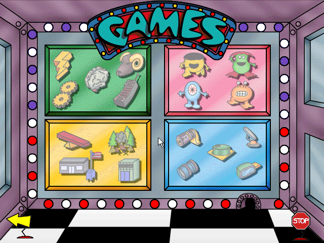 Young Dilbert Hi-Tech Hijinks (Windows 3.x) screenshot: We can replay games on the console