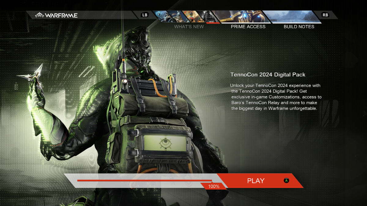 Warframe TennoCon 2024 Digital Pack screenshots MobyGames