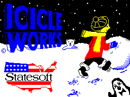 Icicle Works (ZX Spectrum) screenshot: Title screen