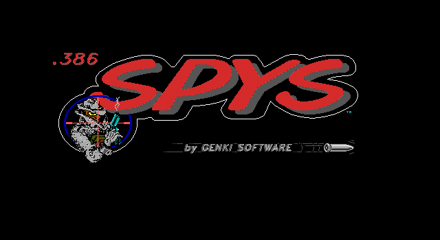 .386 Spys (DOS) screenshot: Title screen
