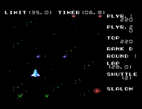 Space Slalom (SG-1000) screenshot: Gone through the Gates