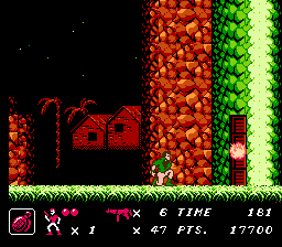 Code Name: Viper (NES) screenshot: Bomb your way out of the level.