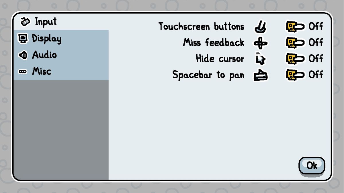 I commissioned some mice 3 (Windows) screenshot: Options Screen