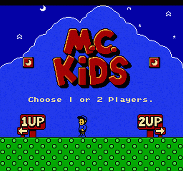 M.C. Kids (NES) screenshot: Title screen