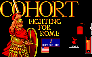 Fighting for Rome (DOS) screenshot: Menu Screen