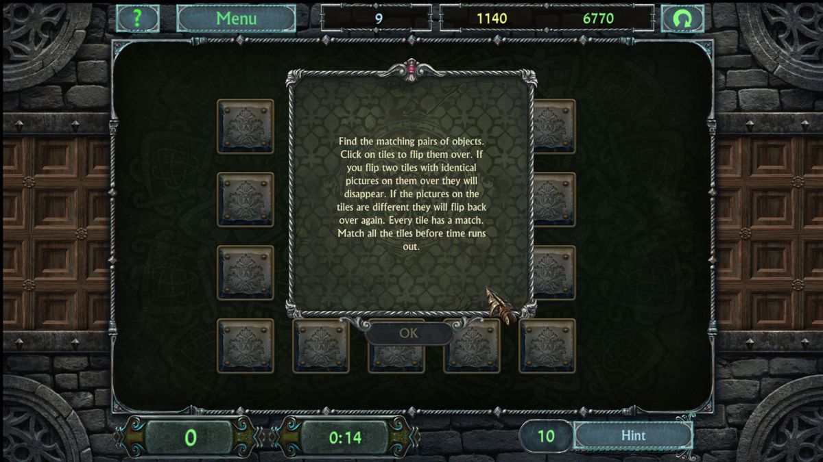 A Plot Story (Windows) screenshot: There are tile based memory puzzles