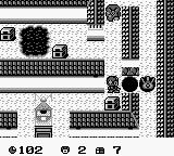 Booby Boys (Game Boy) screenshot: Temple pitfalls
