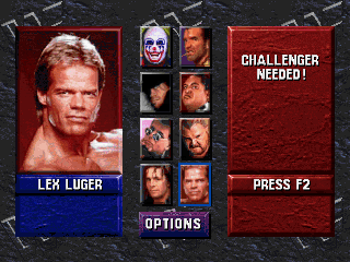 WWF WrestleMania (DOS) screenshot: Lex Luger - The All American Hero