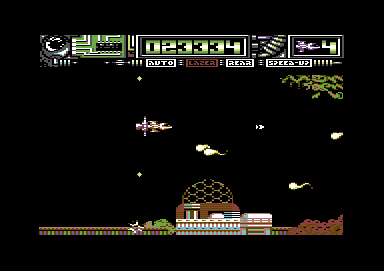 Dominator (Commodore 64) screenshot: more stage 2