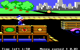 Donald Duck's Playground (PC Booter) screenshot: Well.. catching fruits is more suited for ol' uncle Donald