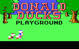 Donald Duck's Playground (PC Booter) screenshot: Title screen