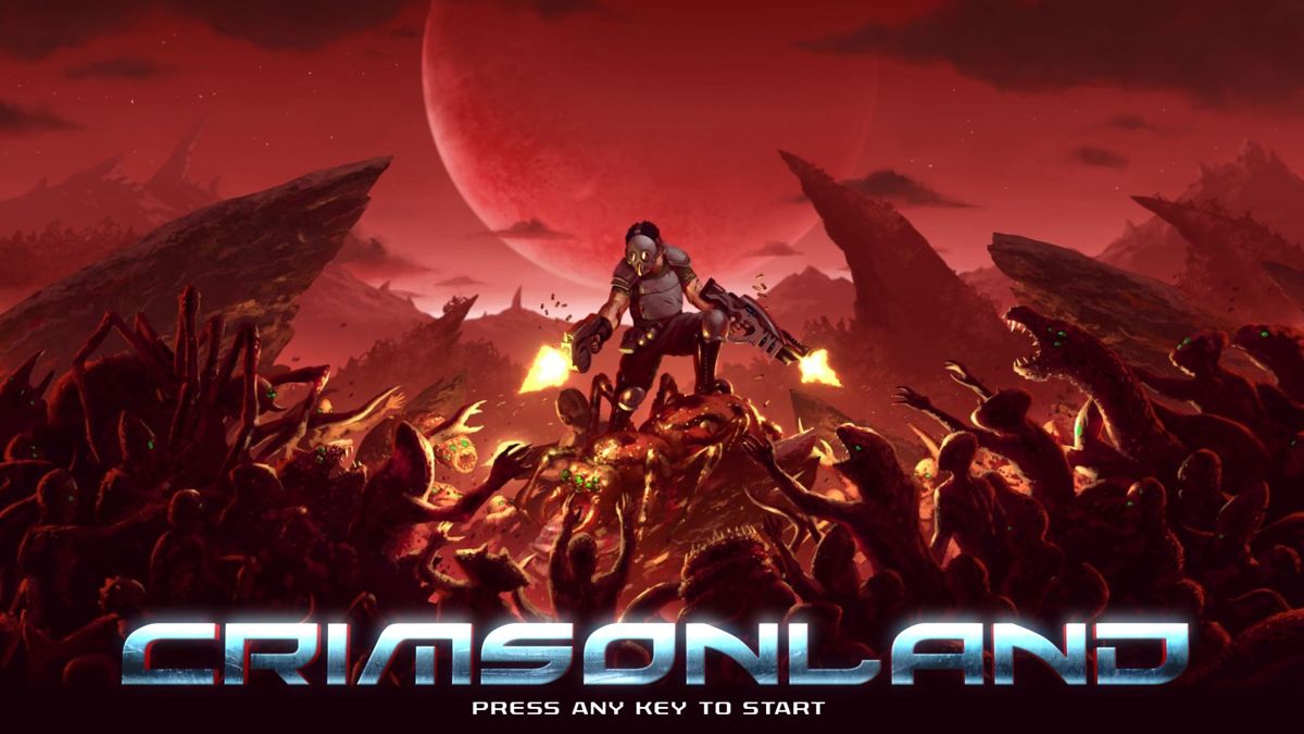 Crimsonland (Windows) screenshot: The title screen