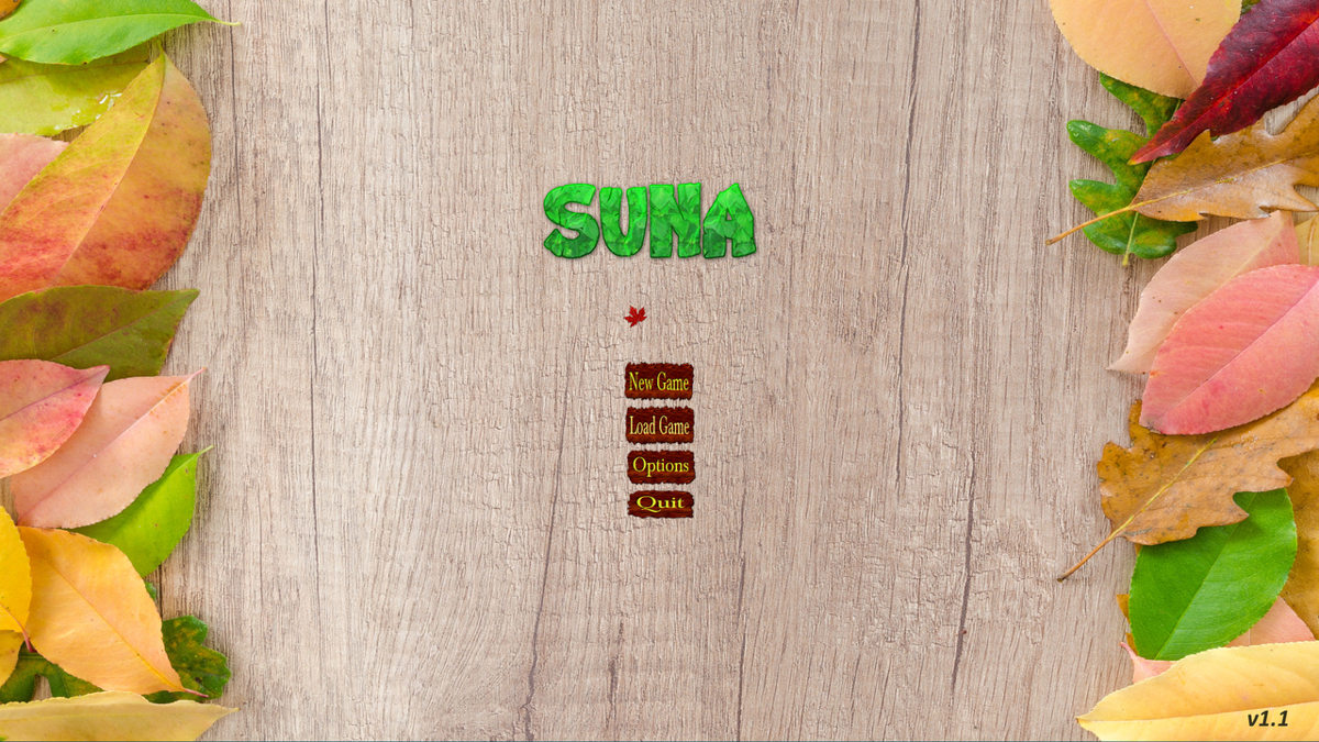 Suna (Windows) screenshot: Title screen