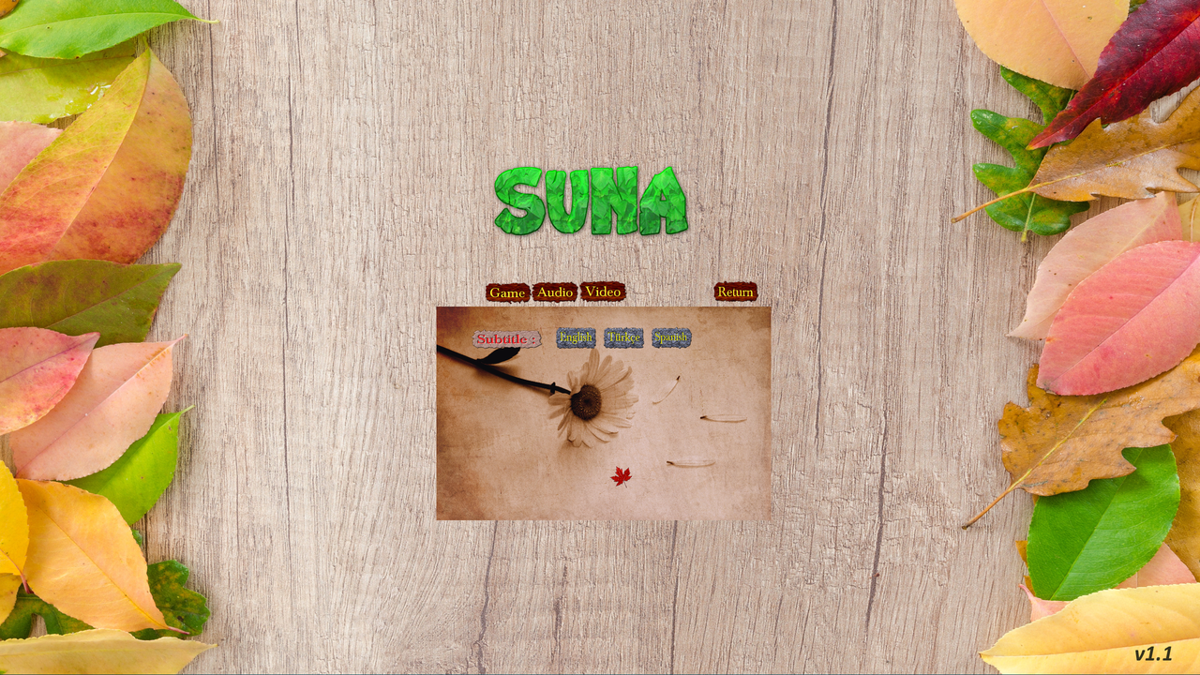 Suna (Windows) screenshot: Configuration Menu - Game settings