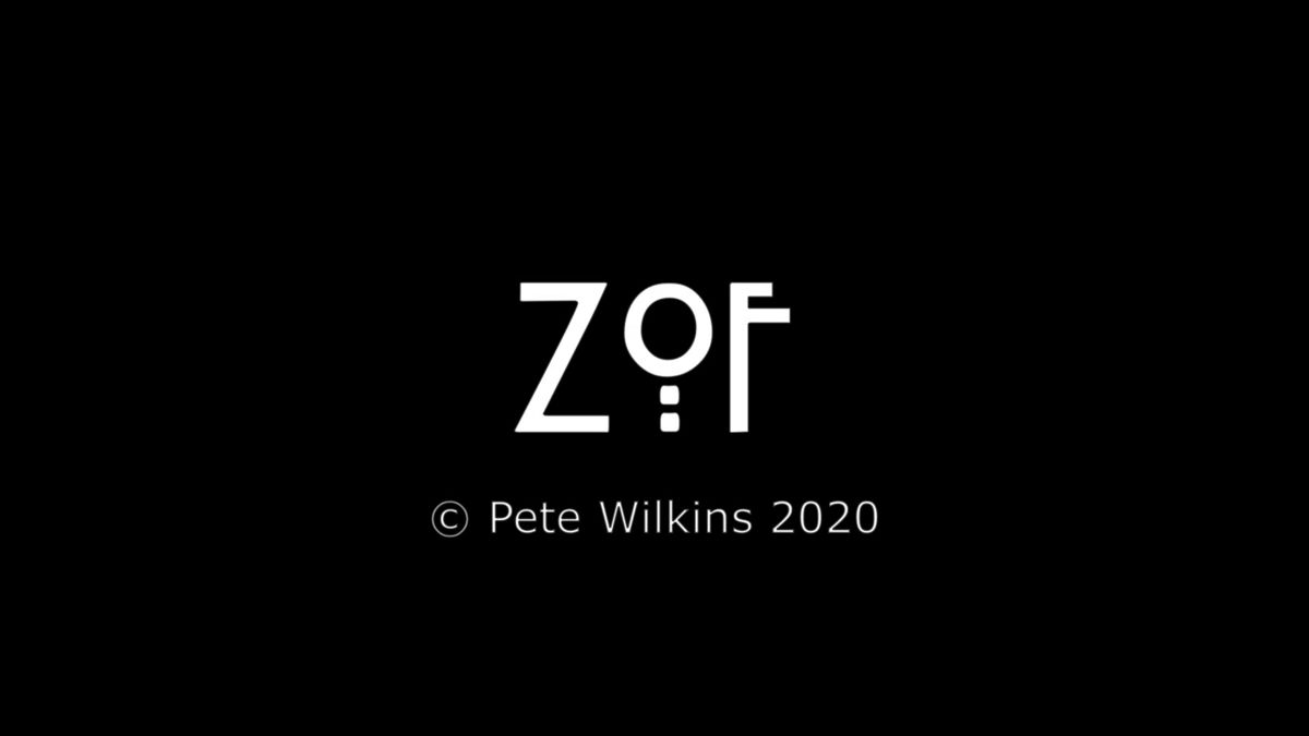Zof (Windows) screenshot: The title screen
