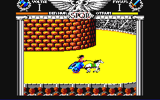 Coliseum (Amstrad CPC) screenshot: Take a turn here