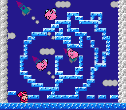 Don Doko Don (NES) screenshot: These fat bastards take more of a pounding to destroy
