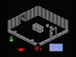 Attack of the Killer Tomatoes (MSX) screenshot: Use the punch cards to buy you extra time