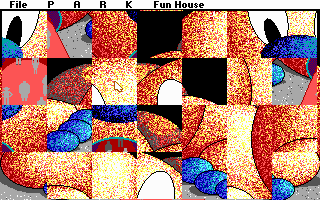 At the Carnival (DOS) screenshot: Fun House (Jigsaw)