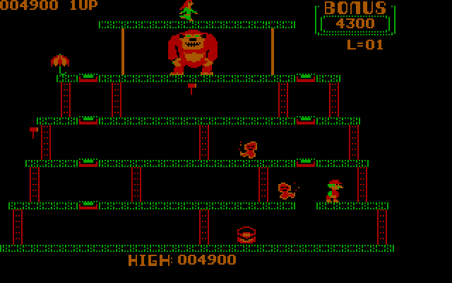 Donkey Kong (PC Booter) screenshot: The second level