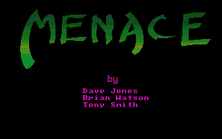 Menace (Atari ST) screenshot: Title screen