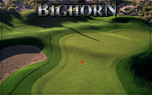 Links: Championship Course - Bighorn (DOS) screenshot: splash screen - Links 386 SVGA