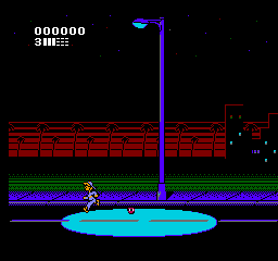Attack of the Killer Tomatoes (NES) screenshot: Chased by a tiny tomato