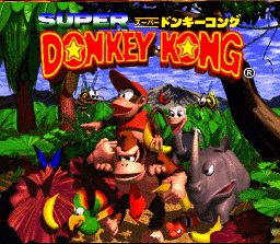 Donkey Kong Country (SNES) screenshot: Japanese Title Screen