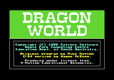 Dragon World (1984) - MobyGames