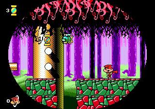 Cosmic Spacehead (Genesis) screenshot: Some weird things are there...