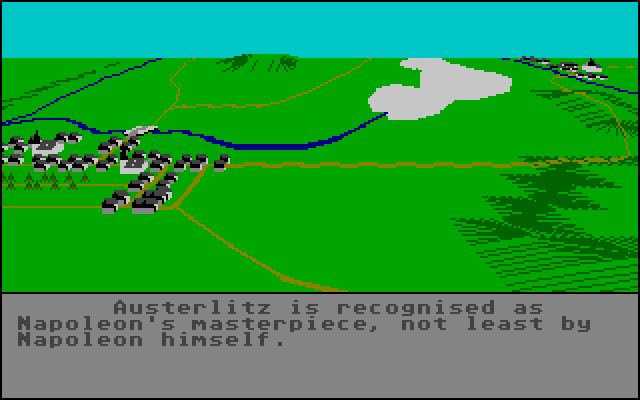 Austerlitz (Atari ST) screenshot: Opening text sequence