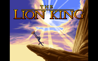 The Lion King (DOS) screenshot: Title