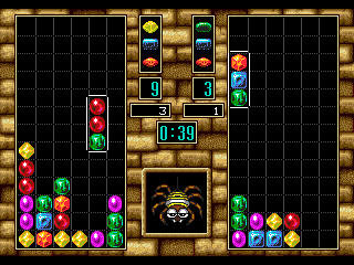 Columns III: Revenge of Columns (Genesis) screenshot: Match 3 of any color