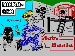 Automania (ZX Spectrum) screenshot: Loading screen
