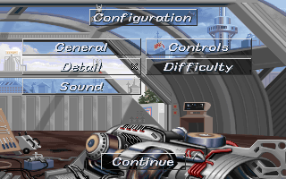 Slipstream 5000 (DOS) screenshot: Configuration