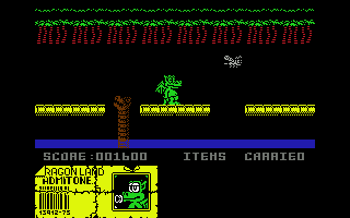 Little Puff in Dragonland (Commodore 64) screenshot: Very last obstacle is a sea serpent here