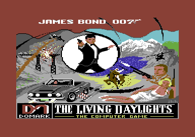 James Bond 007 in The Living Daylights: The Computer Game (Commodore 64) screenshot: Title Screen
