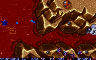 Tubular Worlds (DOS) screenshot: A little further