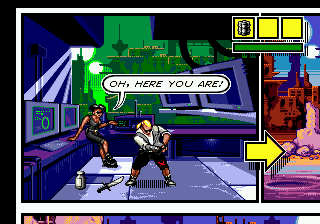 Comix Zone (Genesis) screenshot: Starting the game