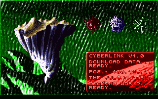 Tubular Worlds (DOS) screenshot: Prelevel sequence