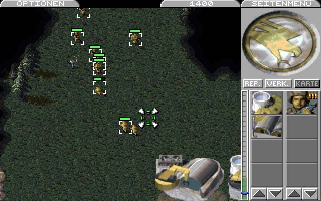 Command & Conquer (DOS) screenshot: German no blood version :)