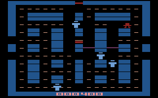 Lock 'n' Chase (Atari 2600) screenshot: A game in progress