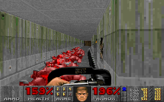 Doom (DOS) screenshot: Chainsaw Massacre