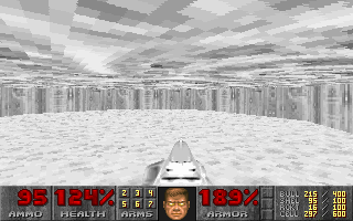 Doom (DOS) screenshot: Invulnerability!