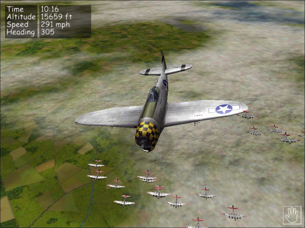 B-17 Flying Fortress: The Mighty 8th! (Windows) screenshot: Plane