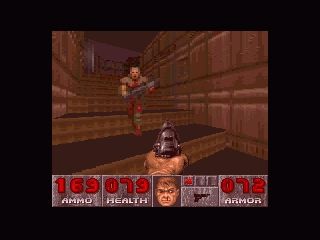 Doom (SNES) screenshot: A grunt, up close and personal
