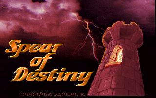 Spear of Destiny (DOS) screenshot: title screen
