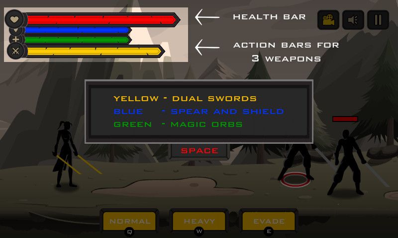 Screenshot of Shadow Arts (Browser, 2016) - MobyGames