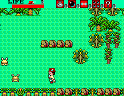 Aztec Adventure (SEGA Master System) screenshot: The forest